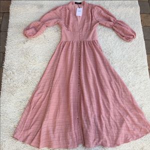 Elegant Pink Maxi Dress